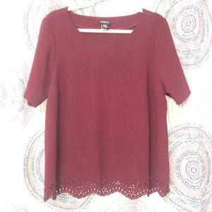 Burgundy torrid top